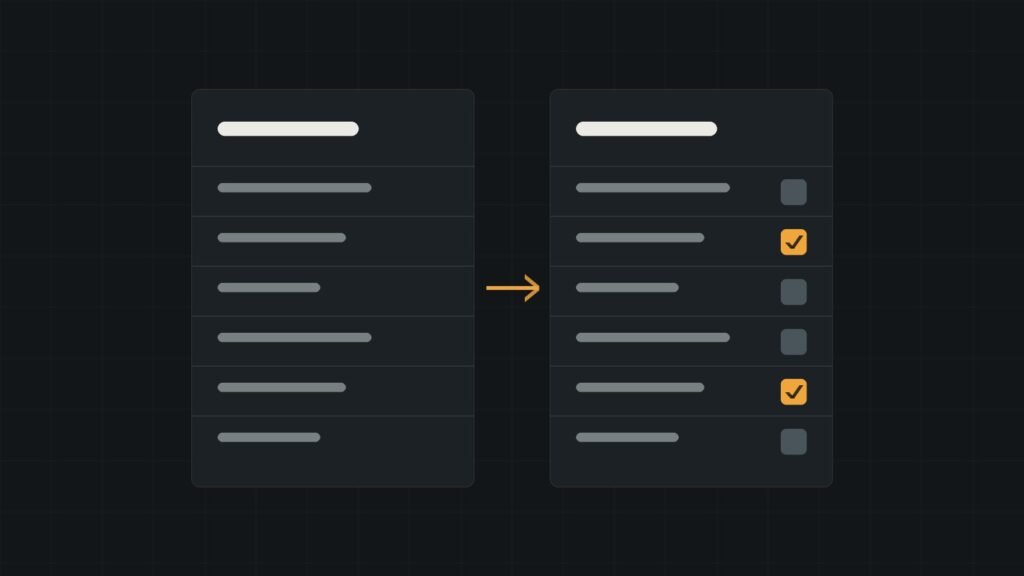 Illustration of an old register and an updated register side by side