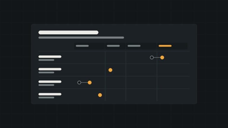 Illustration of a material score scale with last and current scores